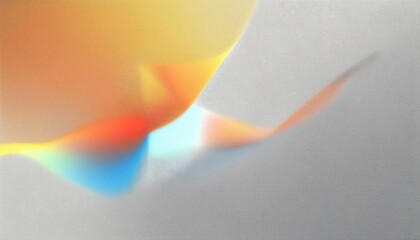 Poster - soft gradient light wave with abstract color spectrum blur in motion for modern web design, digital branding, or minimalist print background

