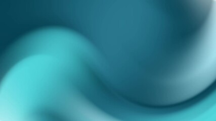 Poster - Abstract animated background in turquoise blue colors, flowing like waves, creating a smooth, melt, drop, and dynamic vertical motion loop for ads, video cover, business, sales presentation, etc