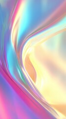 Poster - Ethereal Colorful Swirl with Soft Light Reflections Creating a Dreamy Background for Abstract Art and Creative Designs in Vibrant Hues and Textures