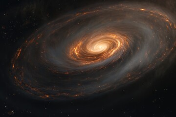 Wall Mural - Spiral galaxy in deep space (20)