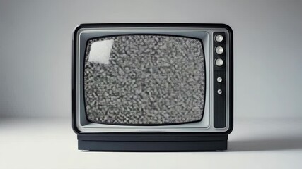 Poster - Isolated large vintage stereo television set on a white backdrop.