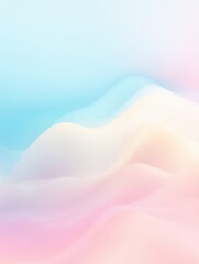 Poster - Soft Pastel Wave Pattern Background with Smooth Gradients and Tranquil Color Blends for Creative Projects and Modern Designs