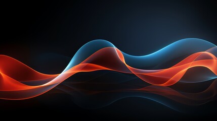 Leinwandbilder - Long, curvy line of red and blue colors. The colors are vibrant and dynamic, creating a sense of movement and energy. The image is abstract and artistic