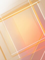 Poster - Abstract composition with soft colors, geometric shapes, and layered lines creating a modern background for design projects and digital artwork.