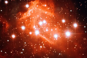 Wall Mural - Cosmic nebula, vibrant colors (4)