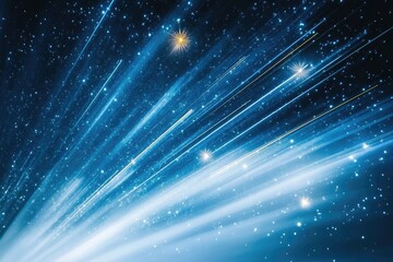 Wall Mural - Cosmic Light Streaks (1)