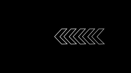 Poster - Arrow design for navigation and direction. Abstract arrow elements design for navigation and direction concepts over black backdrop simple and minimalist aesthetic
