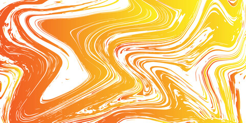 Leinwandbilder - Abstract vibrant background featuring swirling marbled patterns in warm tones of red, orange, and yellow on a clean white background. Fluid motion organic flow, liquid paint or ink , lava lamp style.