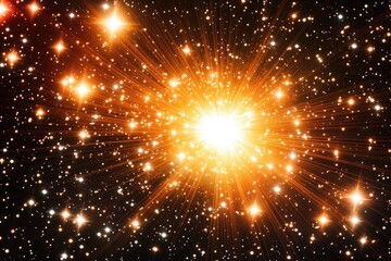 Wall Mural - Cosmic explosion in deep space (4)