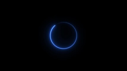 Poster - Loading circle with retry and refresh arrow animation. Circle loading or progressing. Retry and refresh icon animation with rotating arrow and try again symbol on black loading background.