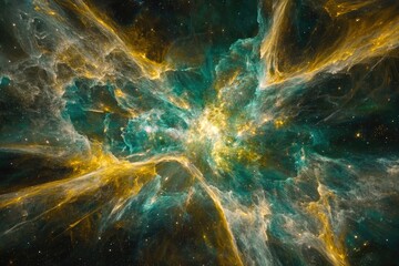 Wall Mural - Abstract Cosmic Nebula
