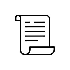 Poster - Paper Document Icon Representing Legal Deed and Property Ownership
