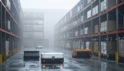 Poster - Automated Guided Vehicles in a Weathered Racking System with Mist