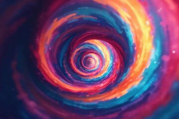 Fototapete - Abstract swirling vortex of blurred colors, creating a psychedelic effect Perfect for backgrounds or design elements , kaleidoscope, stock photo