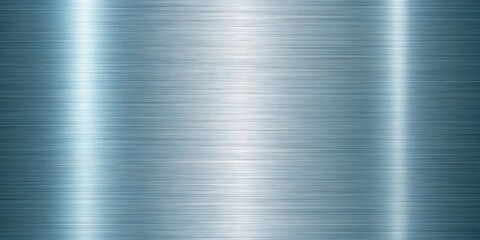 Poster - Shiny brushed metal texture with horizontal lines and a reflective silver-blue surface.