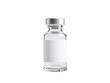 © Vergiliy - Clear glass vial with silver cap and blank label for customizable contents, isolated on transparent background, png