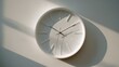© Fenny - Simple white wall clock in sunlight (1)