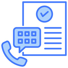 Poster - Booking Blue Icon