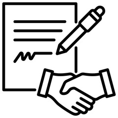 Poster - Agreement Line Icon