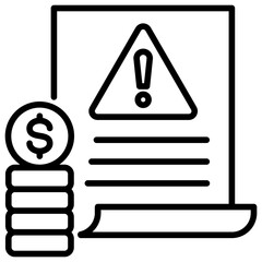 Poster - Debt Line Icon
