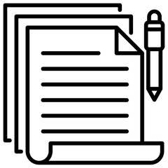Poster - Sheet Line Icon