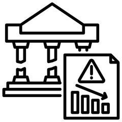 Poster - Bankruptcy Line Icon