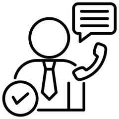 Poster - Consulting Services Line Icon