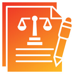 Poster - Essay Glyph Gradient Icon