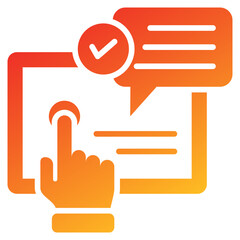 Poster - Self Service Glyph Gradient Icon
