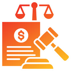 Poster - Valuation Glyph Gradient Icon