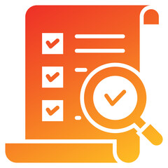 Poster - Audit Glyph Gradient Icon