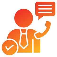 Poster - Consulting Services Glyph Gradient Icon