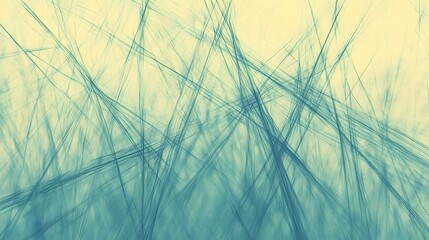 Wall Mural - Abstract Teal and Beige Intersecting Lines Background Texture