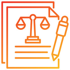 Poster - Essay Line Gradient Icon