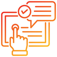Poster - Self Service Line Gradient Icon