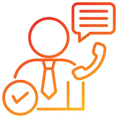 Poster - Consulting Services Line Gradient Icon