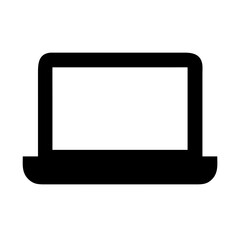 Fototapete - Laptop computer vector icon graphic design element for technology and business presentation and web design