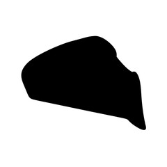 Poster - Black silhouette graphic shape abstract art design element simple modern contemporary artistic form isolated
