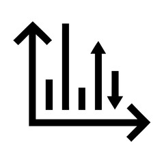 Poster - Stock market chart graph diagram business finance investment data analysis arrow infographic trend analysis