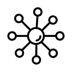 Poster - Network connection hub data science technology cloud computing iot system structure diagram