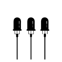 Poster - Led light emitting diode vector illustration for electronics projects and diy enthusiasts design element
