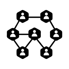 Poster - Social network diagram connection networking people community collaboration teamwork structure