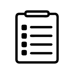 Poster - Checklist icon vector illustration for task management and project planning and organization tool