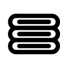 Poster - Three layered stack icon vector illustration for ui design and storage organization concept