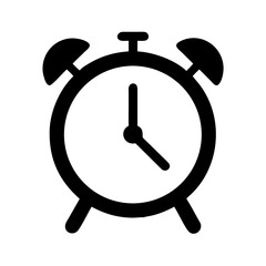Poster - Alarm clock vector icon illustration design, time management and deadline concept graphic design