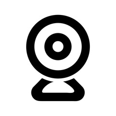 Poster - Webcam icon vector illustration for video call conference streaming and recording design element