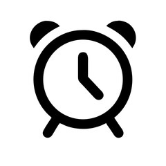 Poster - Alarm clock icon vector image for time management wake up call and schedule reminders graphic design