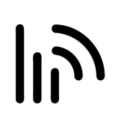 Poster - Wifi signal wireless connection internet network communication technology hotspot antenna symbol icon vector