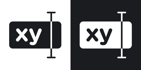 Poster - Rename icons. flat style design.
