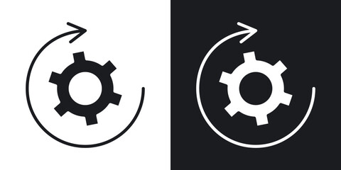 Poster - Recovery gear icons. flat style design.